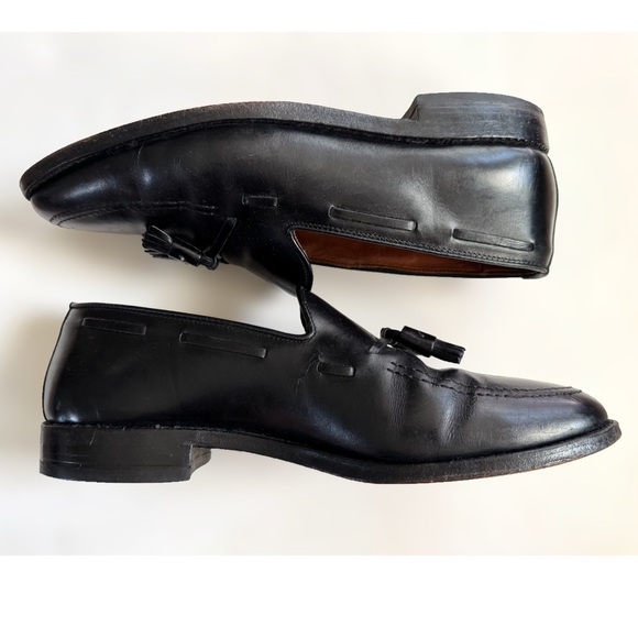 Allen Edmonds Grayson Black Leather Tassel Loafers Dress Shoes Size 10 READ